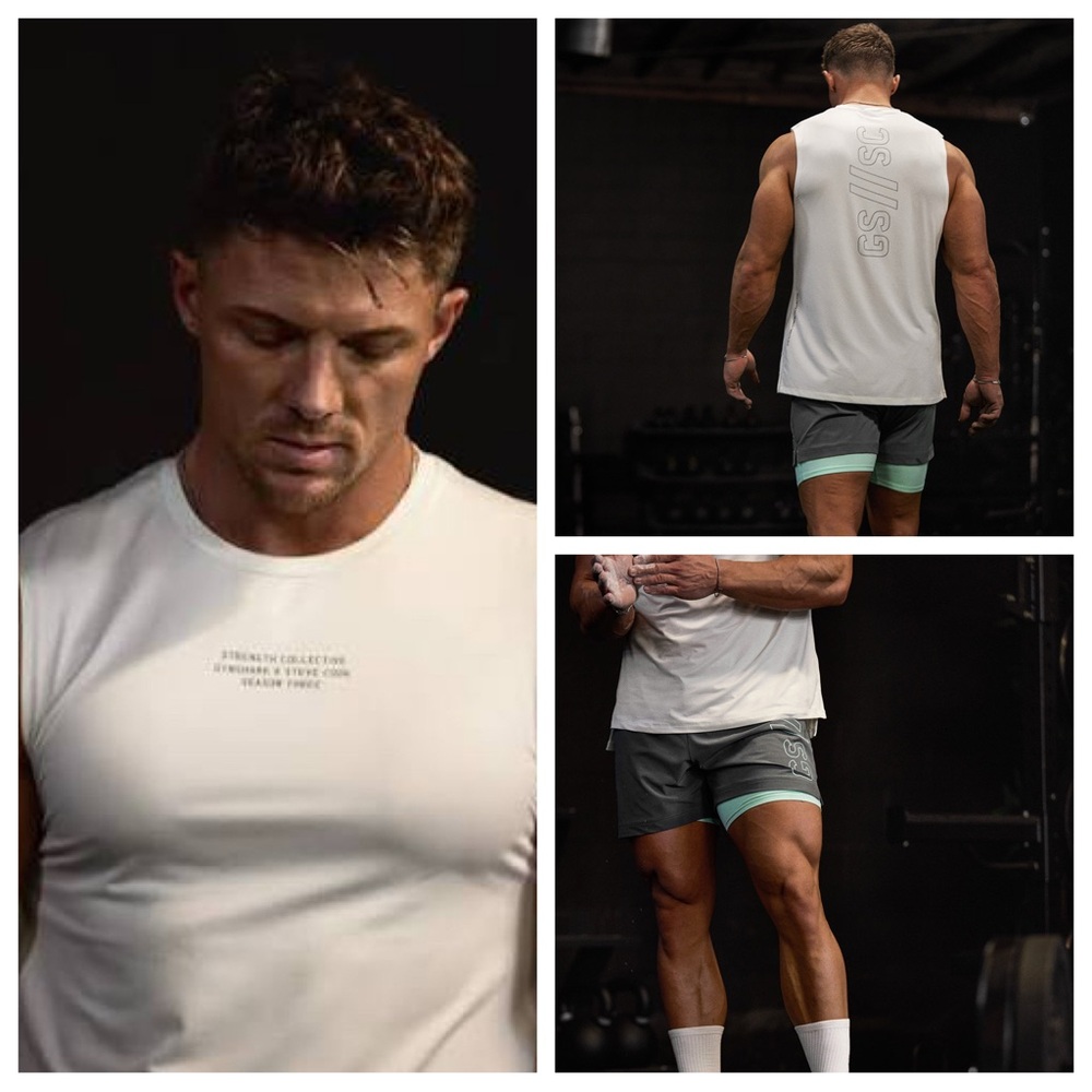 Gymshark X Steve Cook Tank, Ranger Short, Base Layer Short